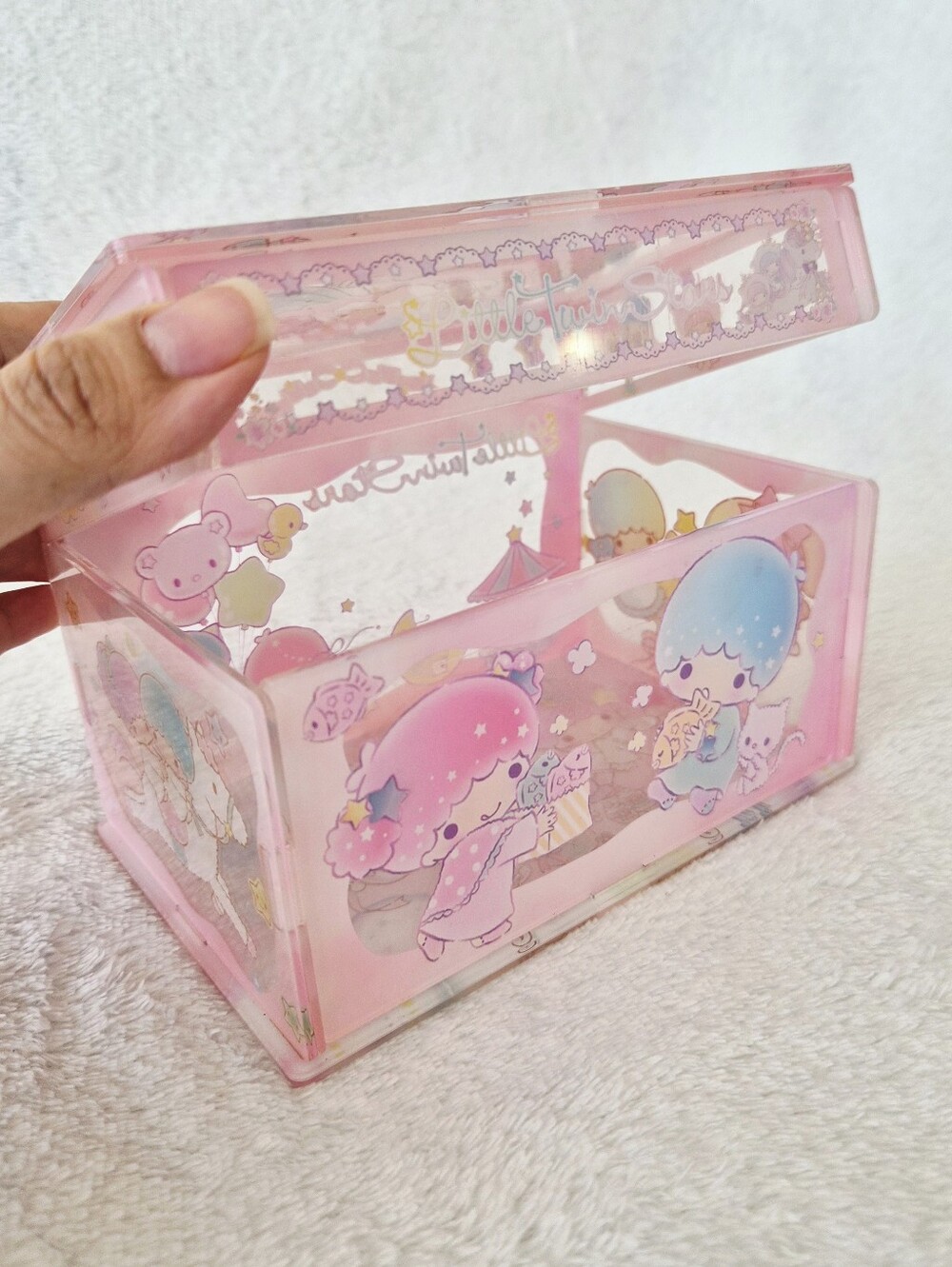 Sanrio Little Twin Stars Acrylic Storage Box